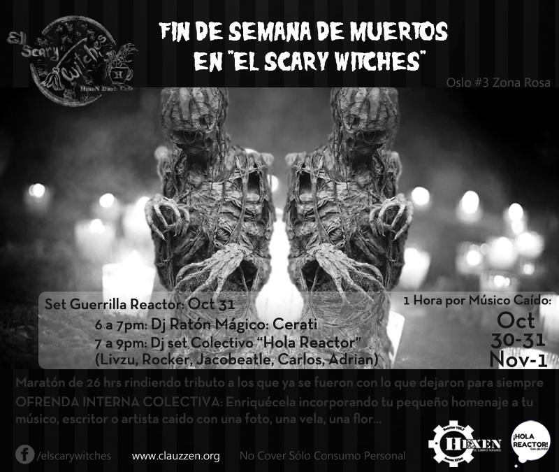 Flyer Dia de Muertos El Scary 2015