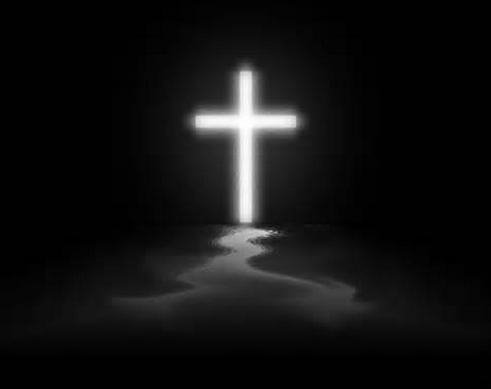 white-cross-on-black-background